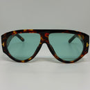 Óculos Aviador Domma Tartaruga Lente Verde