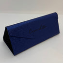 Case Triangular Azul Cintilante