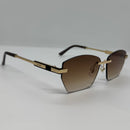 Óculos Julian Gold Marrom Degrade