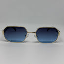 Óculos Íris Hexagonal Retrô Gold Azul Duo