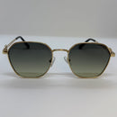 Óculos Hexagonal Grace Gold Lente Verde Degrade