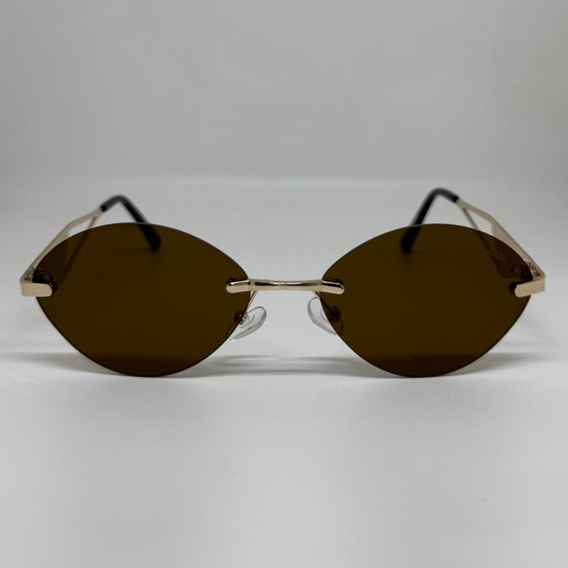 Óculos Kendrick Gold Marrom