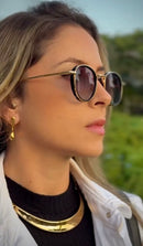 Óculos Voyage Gold Marrom Degrade