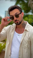 Óculos Caraíva Marrom Translúcido