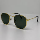 Óculos Hexagonal Classic Lente Verde