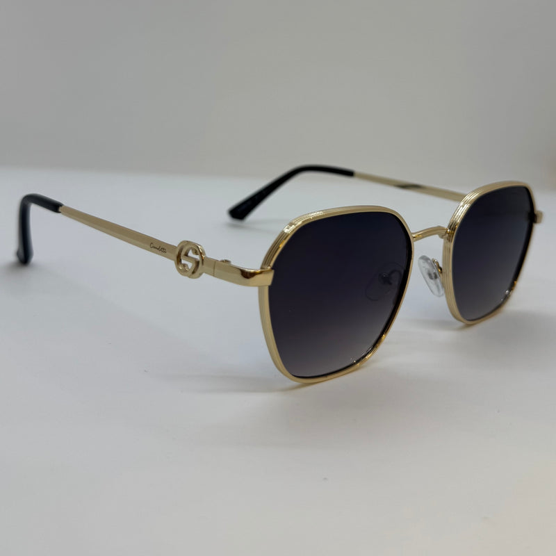 Óculos Hexagonal Grace Gold Shadow