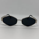 Óculos Losango Luxury Silver Lente Preta