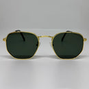 Óculos Hexagonal Classic Lente Verde