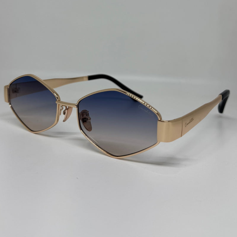Óculos Losango Luxury Gold Glass