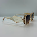 Óculos The Cave Bege Translúcido