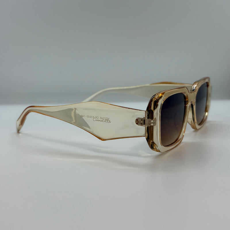 Óculos The Cave Bege Translúcido