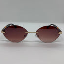 Óculos Zuri Losango Rose Degrade