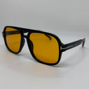 Óculos Aviador Flash Lente Laranja