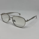 Óculos Aviador Forrest Silver Lente Transparente
