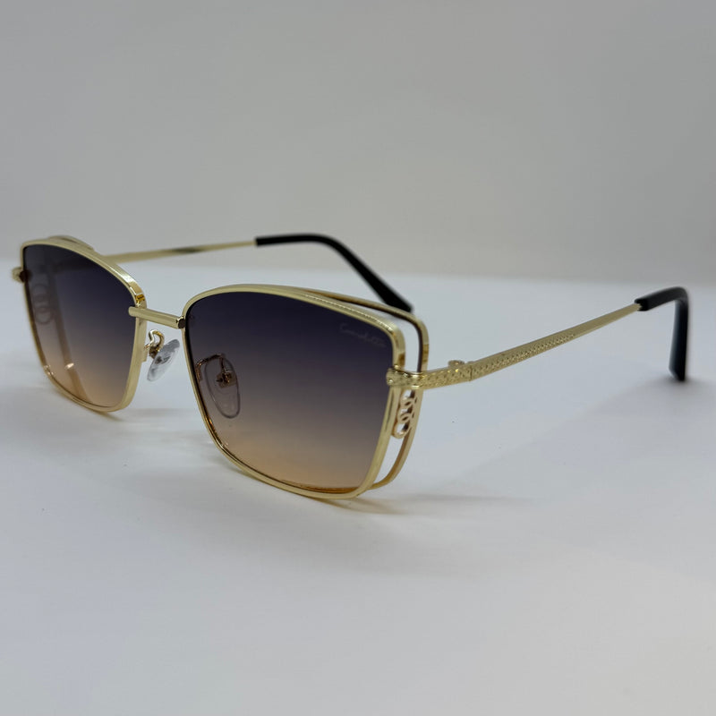 Óculos Zoe Gold Lente Fume