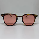 Óculos Square Tartaruga Lente Rose