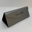 Case Triangular Prata Cintilante