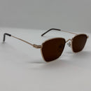 Óculos Nubia Gold Lente Marrom