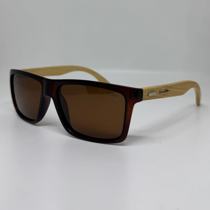 Óculos Hawaii Marrom Bambu Polarizado