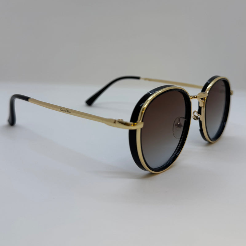 Óculos Voyage Gold Marrom Degrade