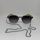 Cordão Anti Perda Pedrinhas Preto