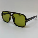 Óculos Aviador Flash Tartaruga Lente Verde Musgo