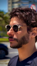 Óculos Zeus Quadrado Jaguar Transparente