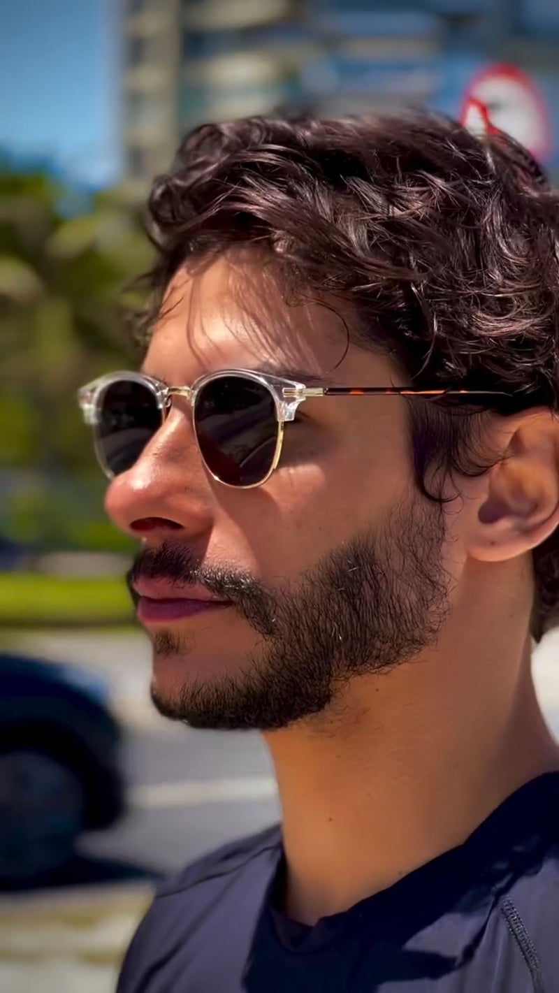 Óculos Zeus Quadrado Jaguar Transparente