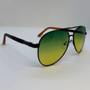 Óculos Aviador Cougar Lente Verde Degrade