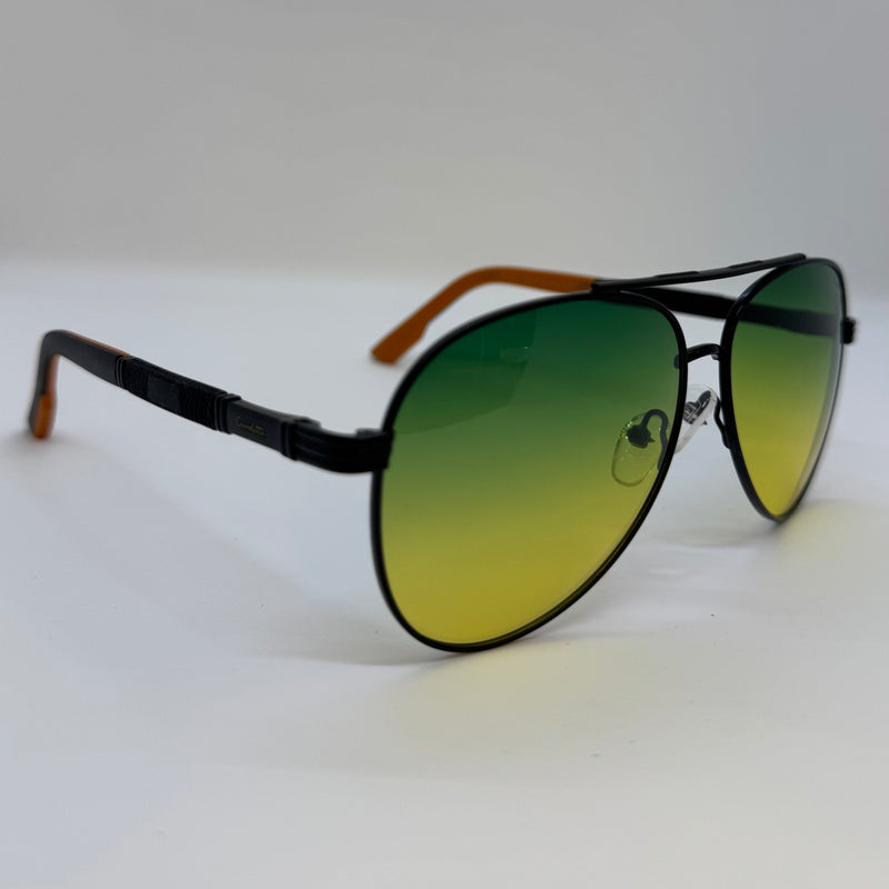 Óculos Aviador Cougar Lente Verde Degrade