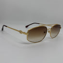 Óculos Lousiana Gold Marrom Degrade