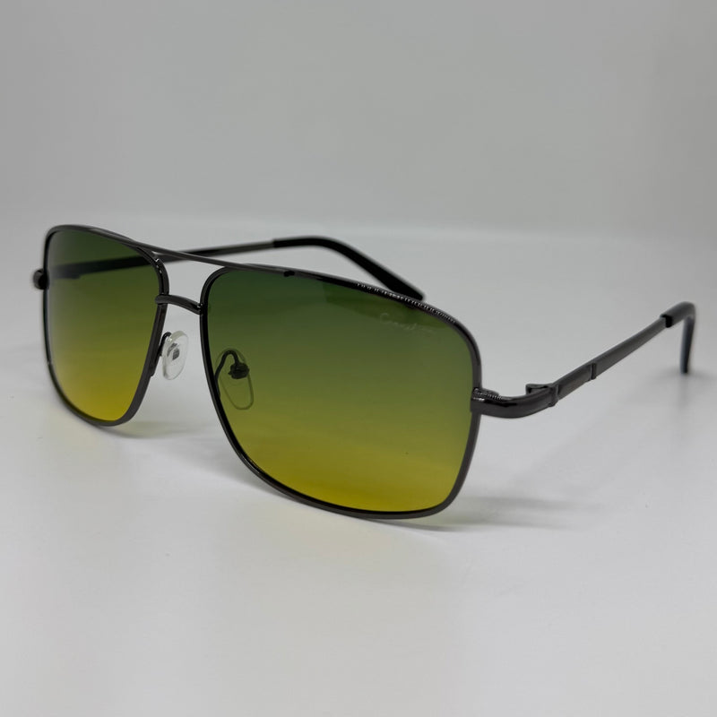 Óculos Aviador Dwayne Lente Verde Degrade