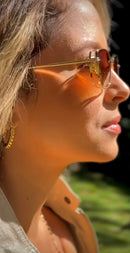 Óculos Zoe Gatinho Gold Marrom