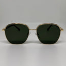 Óculos Hexagonal Legacy Gold Lente Verde