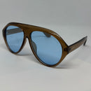 Óculos Aviador Amalfitana Marrom Glass
