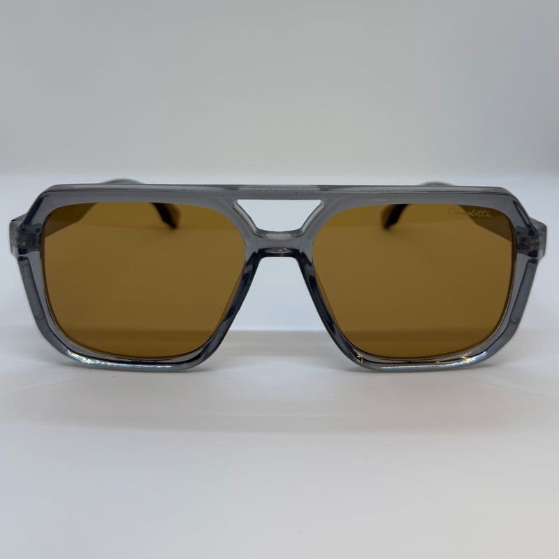 Óculos Aviador Bruck Azul Translúcido