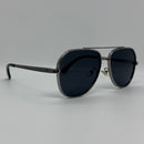 Óculos Aviador Olympia Silver Lente Preta