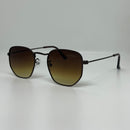 Óculos Hexagonal Bronze