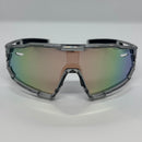 Óculos Rush Cinza Lente Rosa/verde