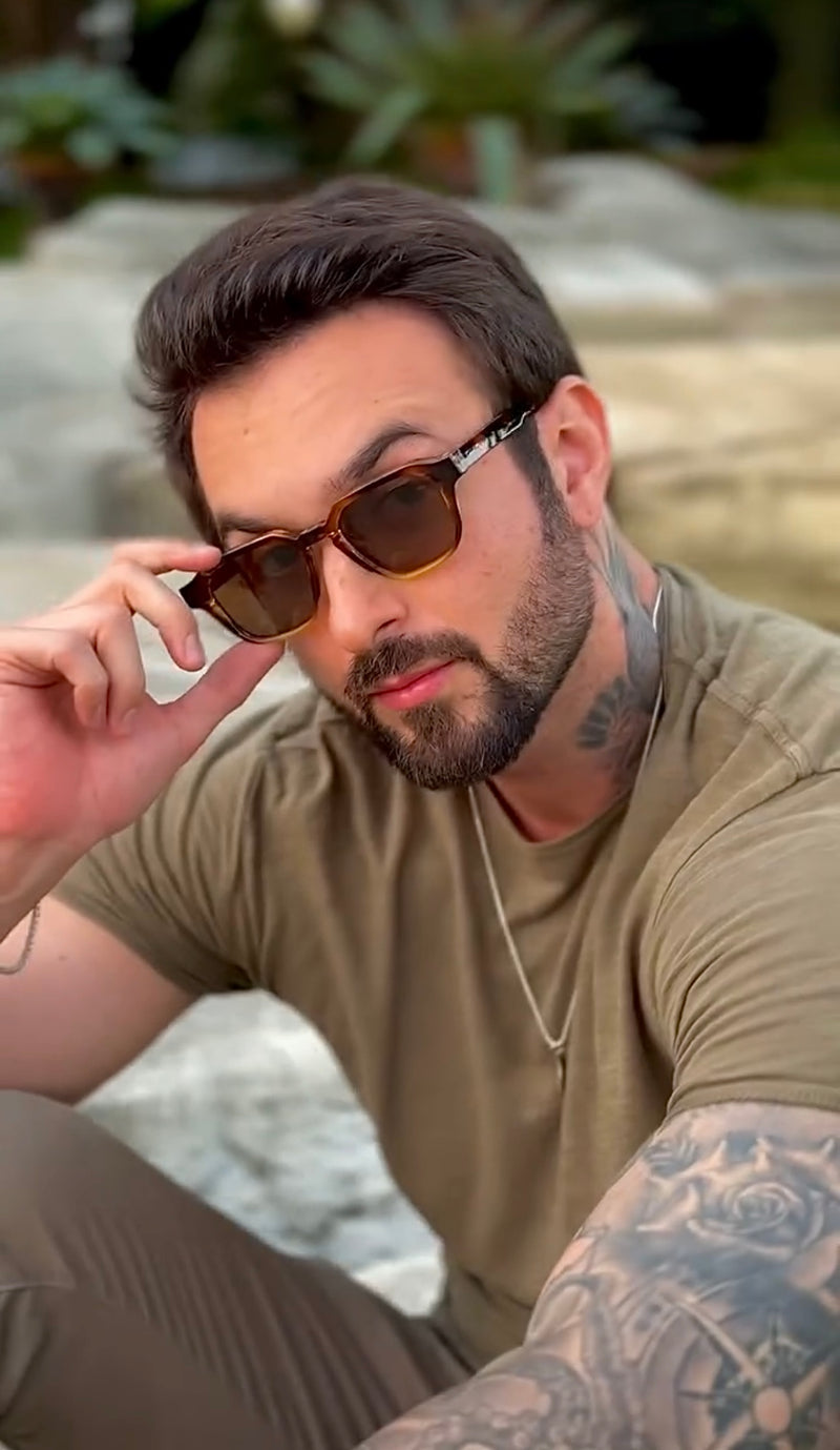 Óculos Travis Marrom Mesclado Polarizado