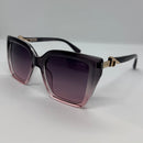 Óculos Adele Gold Cinza Degrade Gatinho