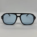 Óculos Aviador Flash Lente Azul