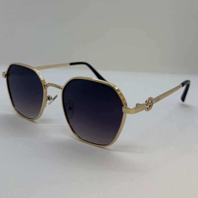 Óculos Hexagonal Grace Gold Shadow