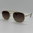 Óculos Aviador Fuzy Gold Marrom Degrade