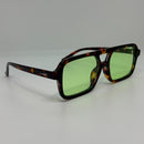 Óculos Aviador Buzy Moonlight Lente Verde