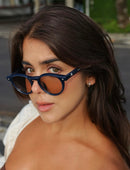 Óculos Moki Azul Lente Rose