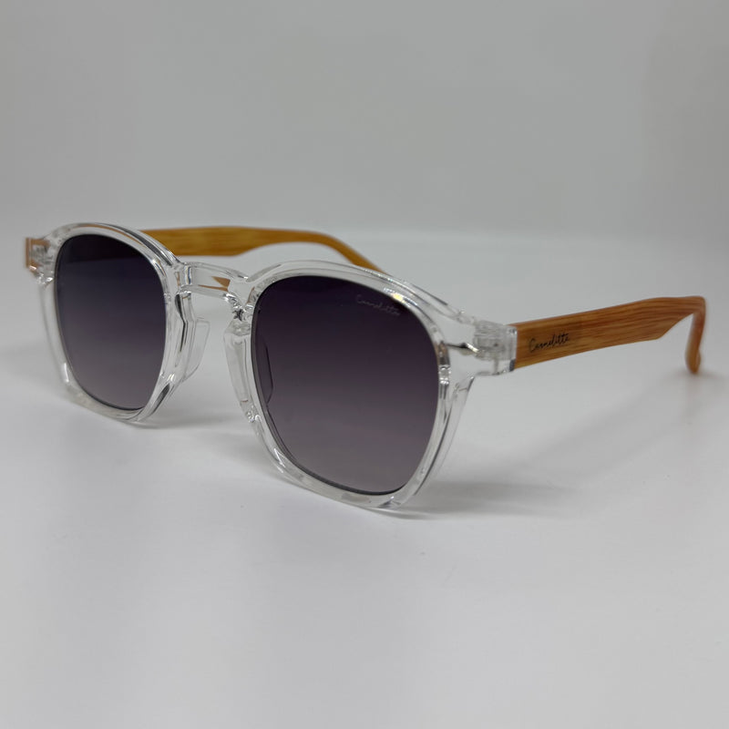 Óculos Hermes Transparente Bambu