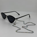 Cordão Prata com Pedras Brilhantes Anti Perda