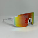 Óculos Selene Branco Lente Vermelha Polarizada