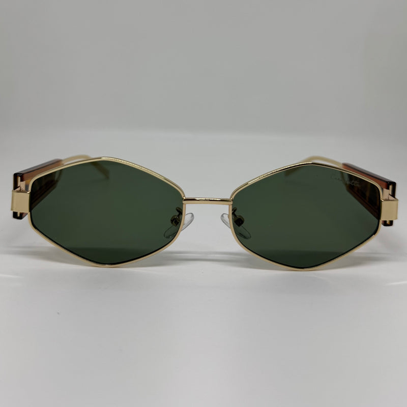 Óculos Losango Valhala Tartaruga Lente Verde